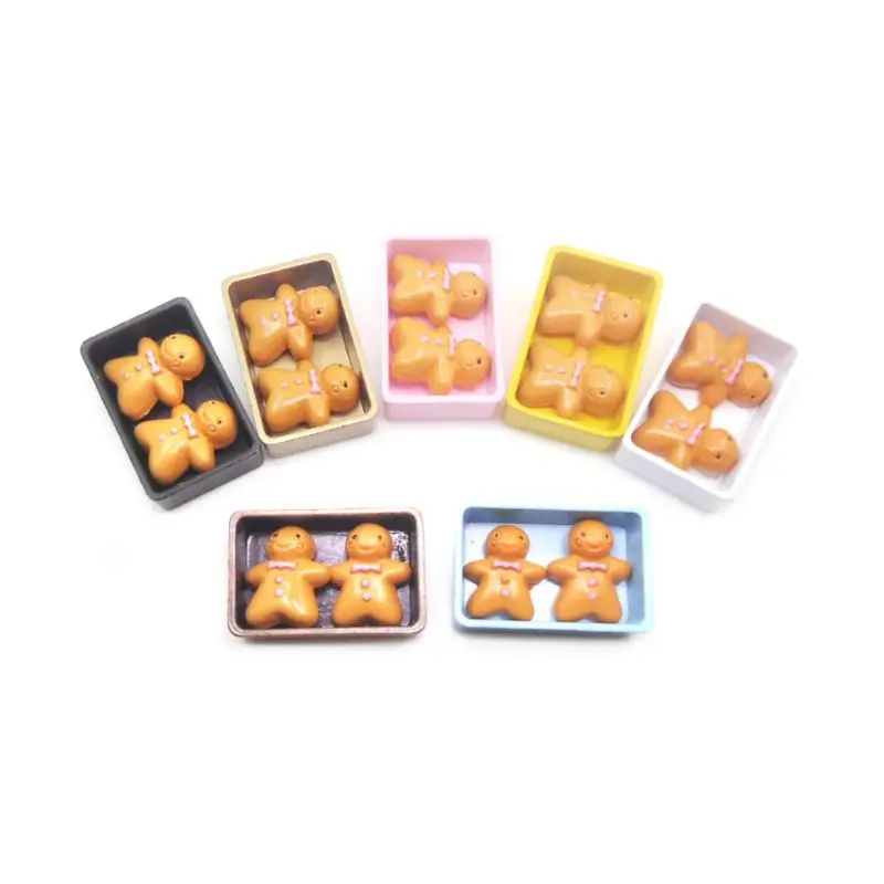 

1:12 Кукольный домик, семейная коробка для печенья с комплектом печенья, кухонный предмет