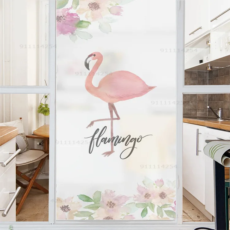 

Матовая наклейка, самоклеящаяся наклейка с мультяшным пейзажем INS, стеклянная наклейка для ванной, декоративная пленка, теплоизоляция, Солн...