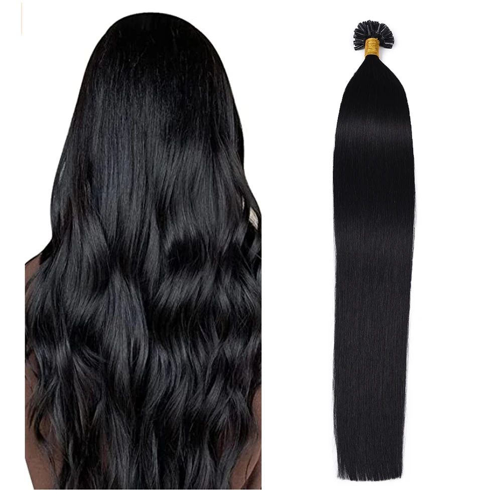 Remy Hair Extensions U Tip Keratin Glue Beads Prebonded Human Hair Extensiones 1g/ps