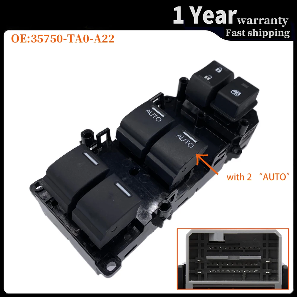 Консоль управления стеклоподъемником для Honda Accord 2008-2012 35750-TA0-A22 | Автомобили и