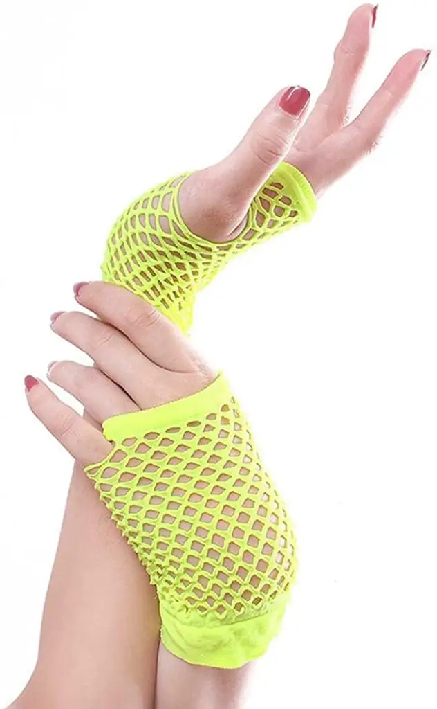 

Неоново-Желтый Цвет Короткие Длинные сетчатые перчатки