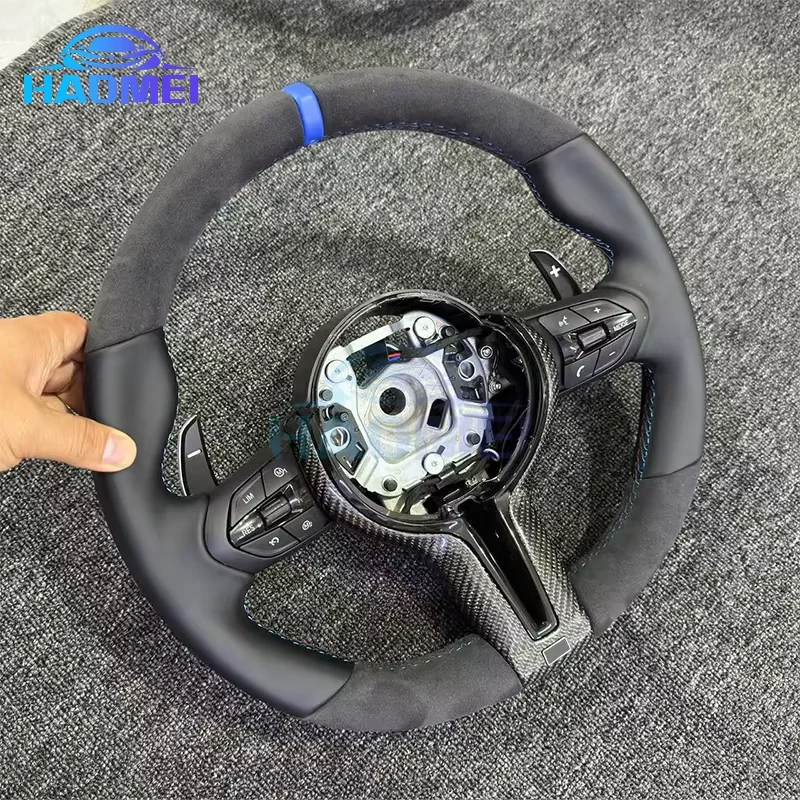 Фото Руль с отделкой из полукожи Alcantara, подходит для моделей BMW F10, F11, F20, F30, F12, F13, M3, M5. №1