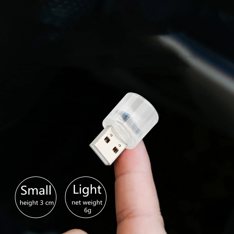 Фото Миниатюрсветильник USB-разъем, 1 шт., светодиодный, для вечерние, подключения к интерьеру автомобиля №4