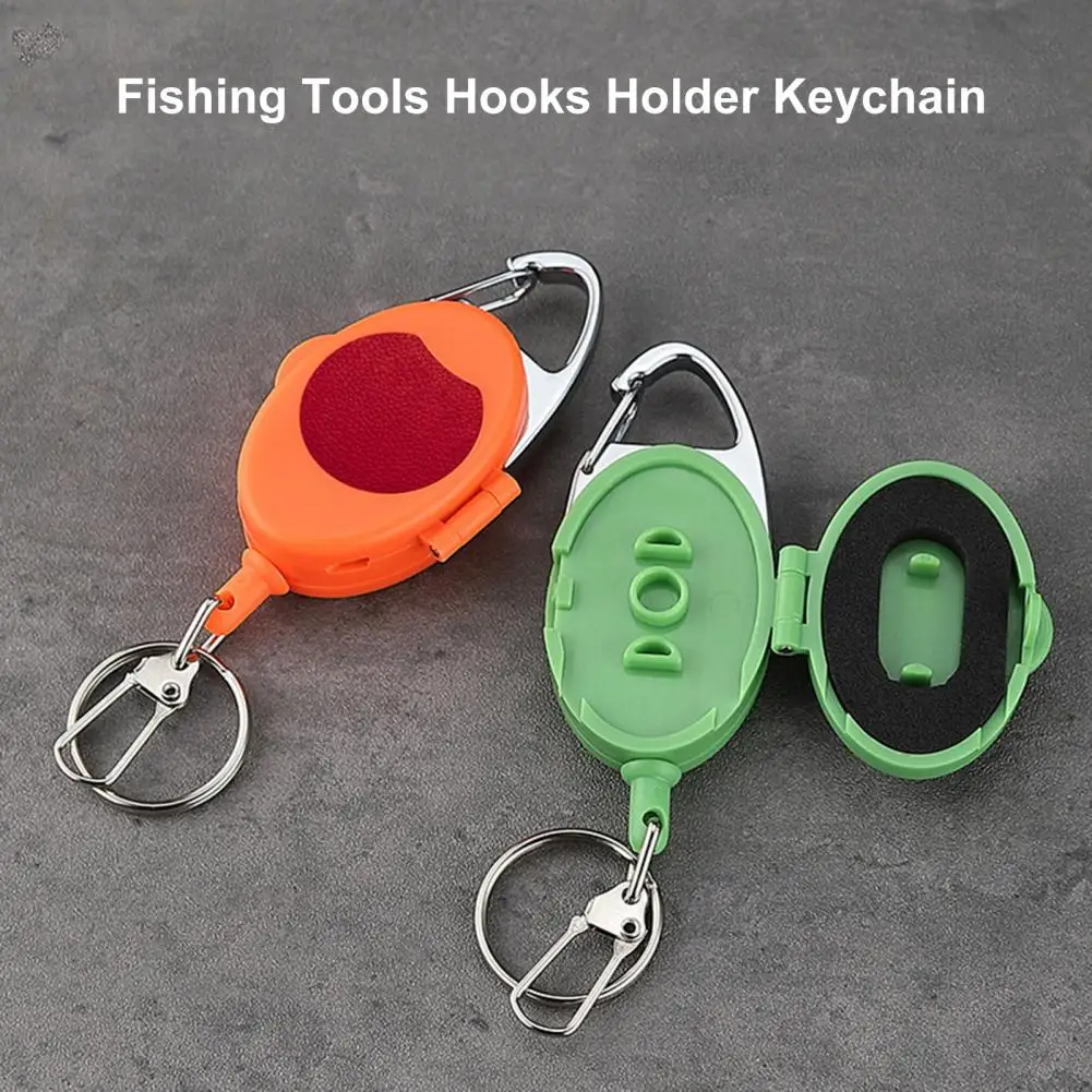 Badge Reel Key Ring Retractable Nylon Rope Snap Hook Anti-lost Mini Fishing Tools Hooks Holder Keychain Outdoor Supplies