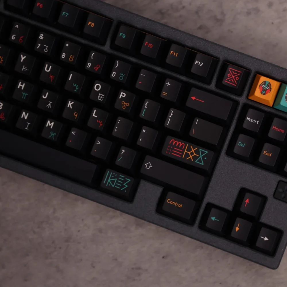 RDW GMK CYL Племенный большой полный набор вишнево-профильный PBT термосублимационный