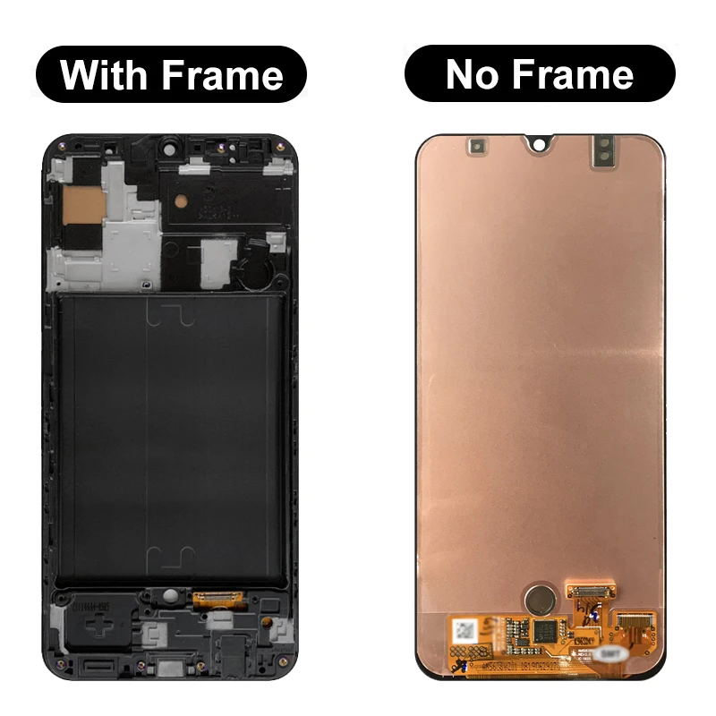Супер AMOLED-дисплей 6 4 Дюйма Для Samsung Galaxy A50 Емкостный Сенсорный Экран Замена
