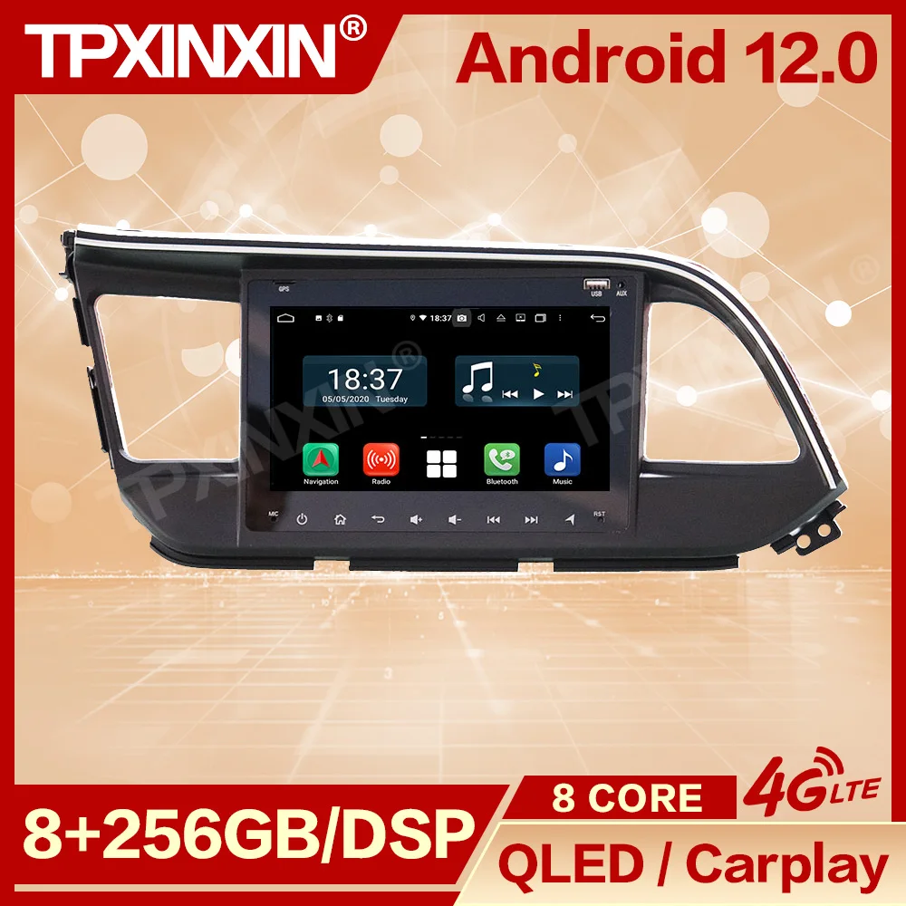 

GPS Stereo Receiver 2 Din Android 11 For Hyundai Elantra 2019 Automotive Multimedia Radio Coche With Bluetooth Carplay Head Unit