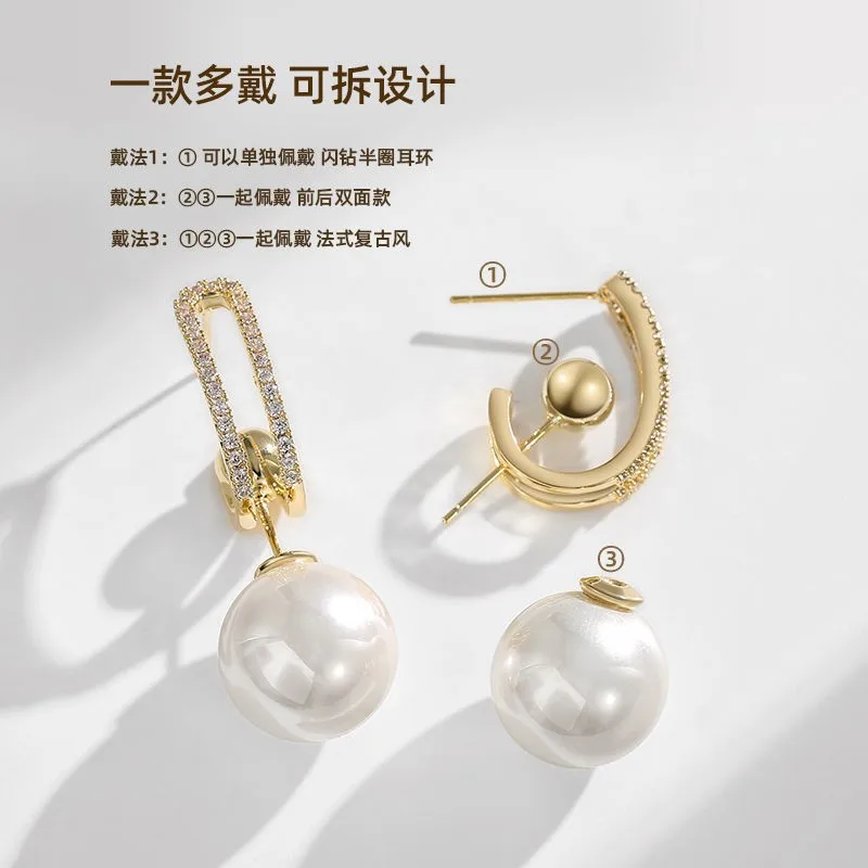 Женские модные и популярные серьги в Милане жемчужные Роскошные Длинные с