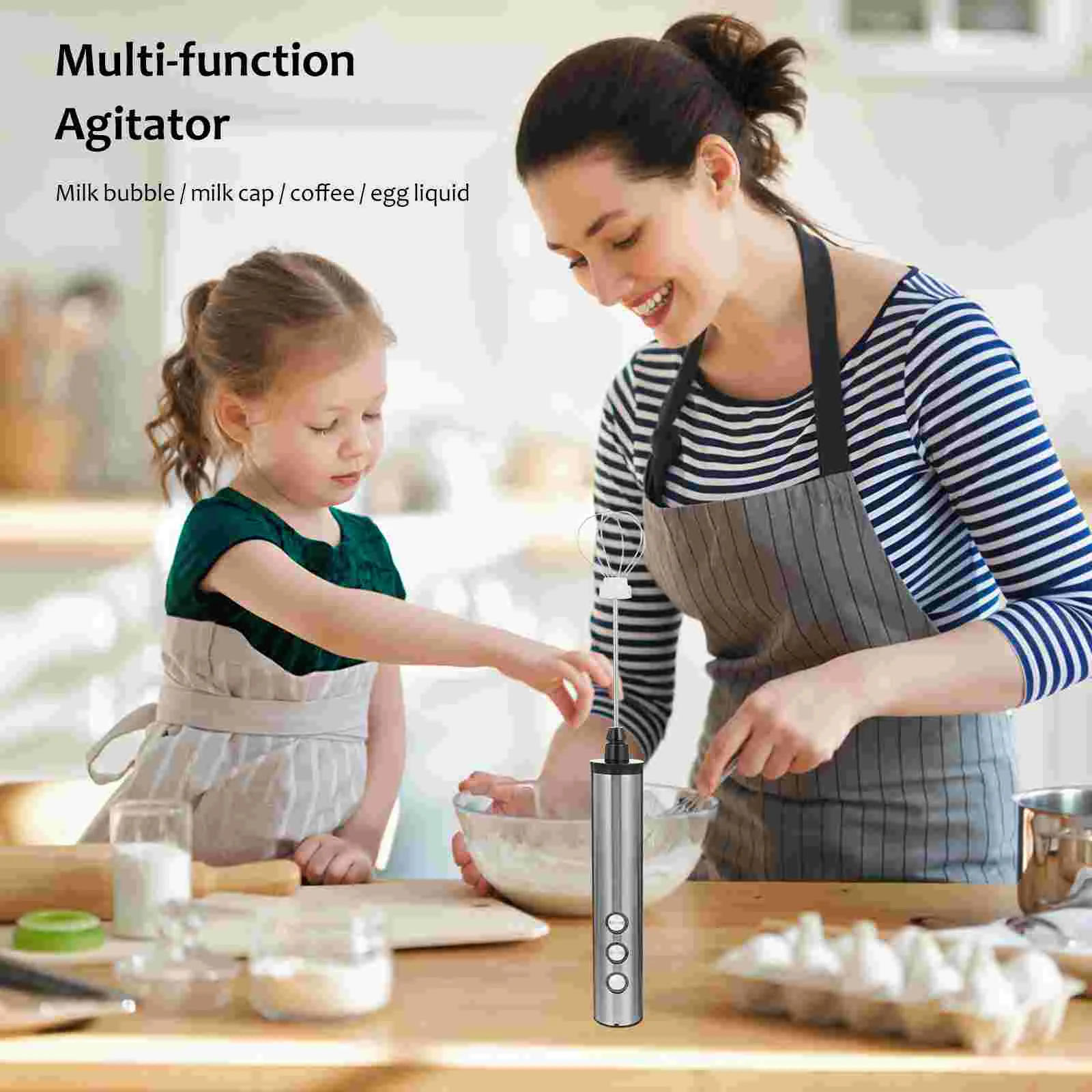 Ручной миксер электрический ручной многофункциональный портативный взбиватель