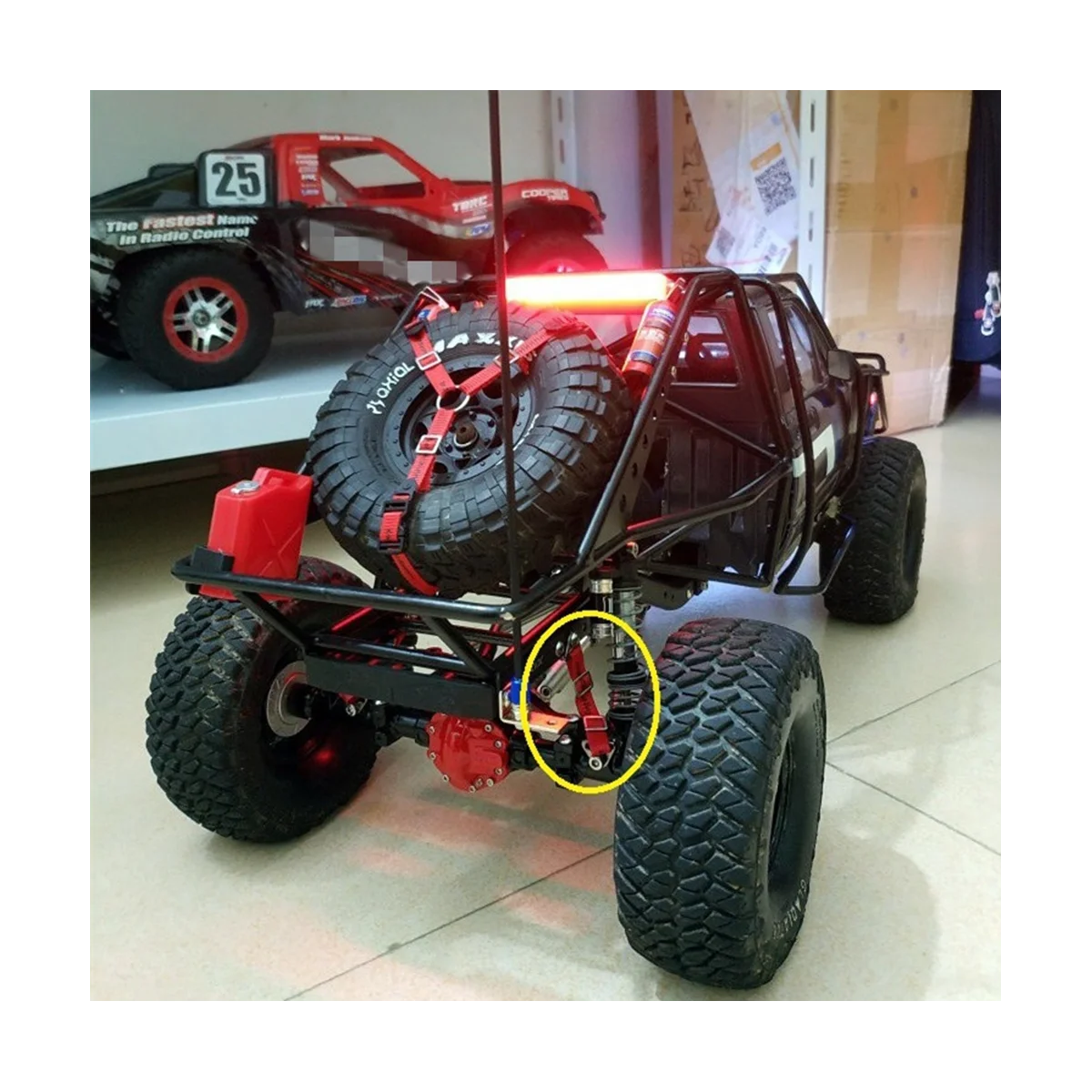 

1/7 1/8 1/10 Suspension Negative Pressure Shock Absorber Limit Band Straps Protective Rope RC Car Parts, black