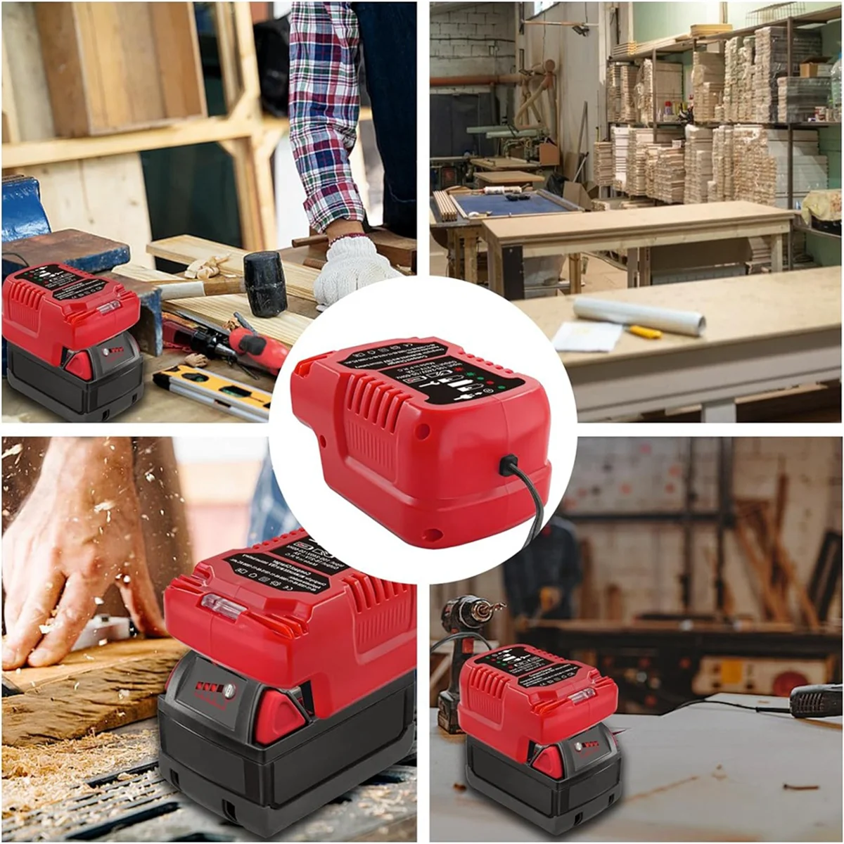 Сменное мини-зарядное устройство для аккумулятора Milwaukee M18 18 в размер 1/4