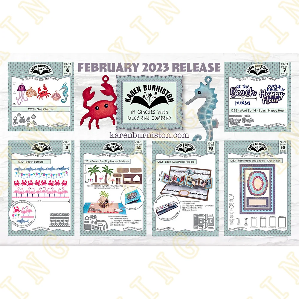 

Marine Organisms Rectangular Frame Cutting Dies Craft Embossing Make Paper Greeting Card Making Template Diy Handmade 2023 New