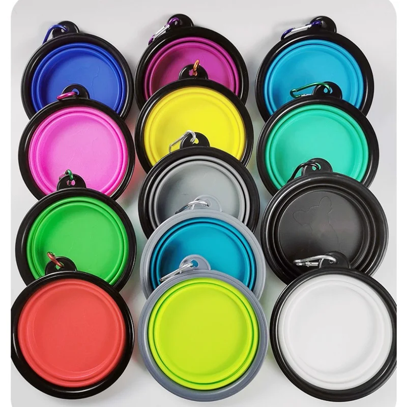 

350ML/1000ML 1PC Collapsible Dog Bowls for Travel Dog Portable Water Bowl for Dogs Dish for Camping Pet Cat Food Bowls