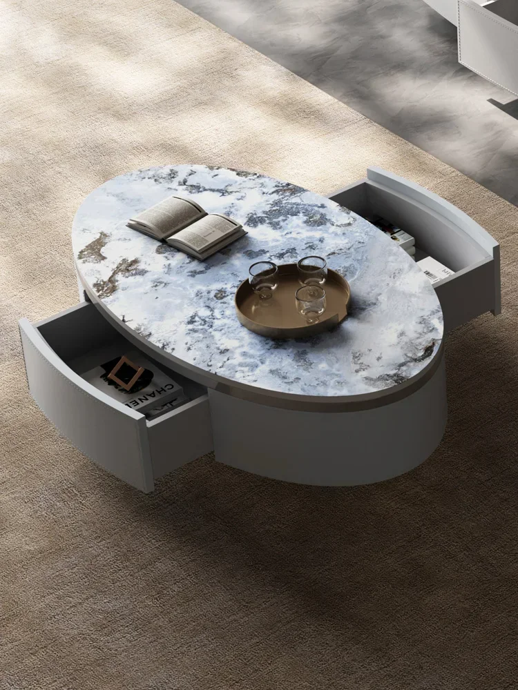 Светильник роскошный современный тонкий каменный столик для телевизора