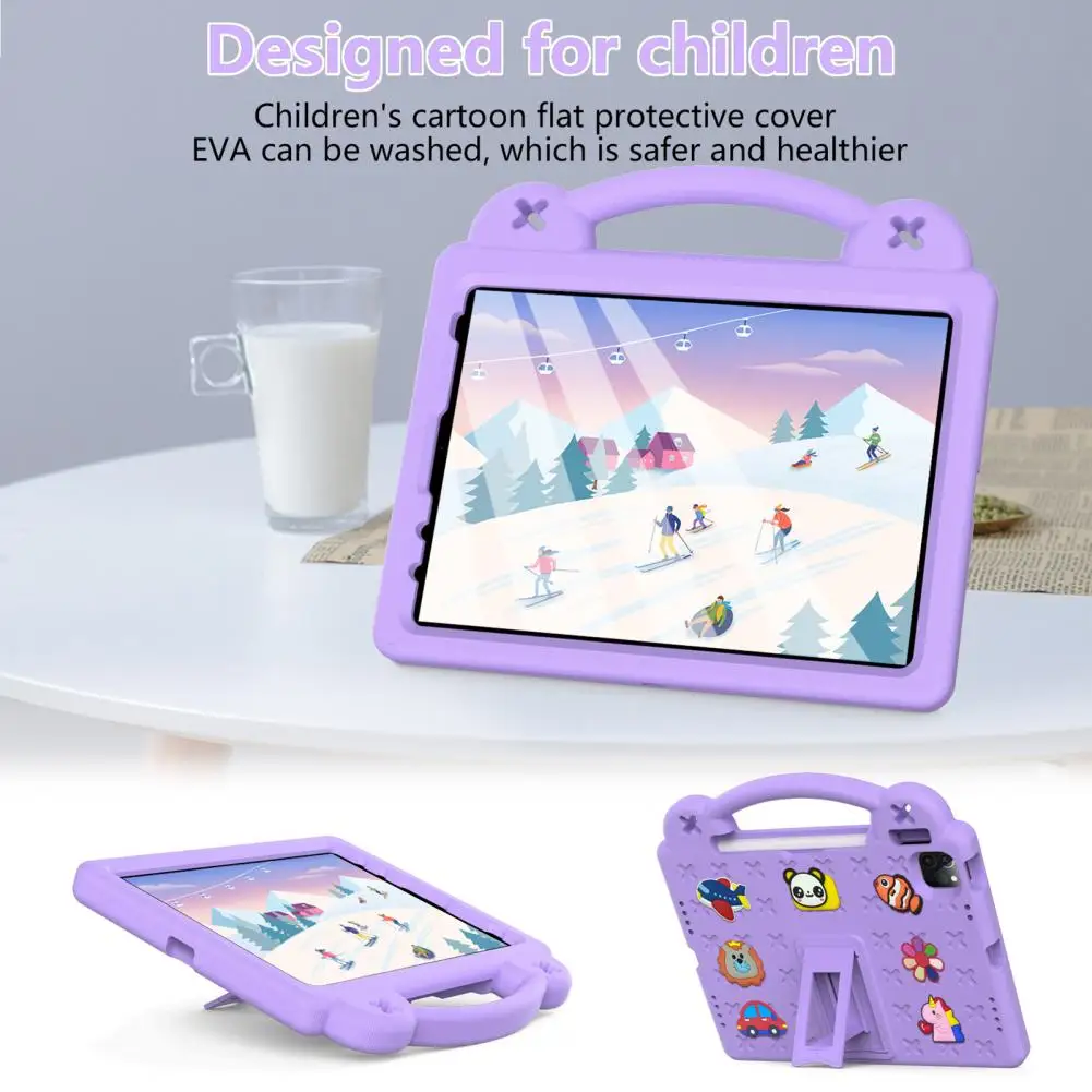 Детская безопасность панда EVA вертикальная подставка для Amazon Fire HD 10 2023 13th HD10 Plus 2021