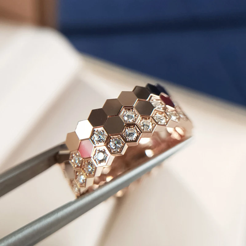 

UILZ Minimalist Geometric Square Women Finger Rings Micro Zircon Romantic Engagement Proposal Eternal Ring for Lover CR1678