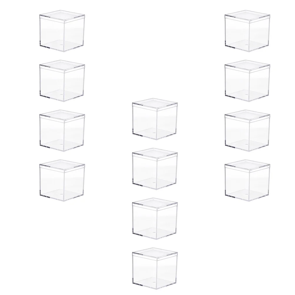 

12Pcs Acrylic Storage Container Durable Storage Box for Candy Chocolate Snack