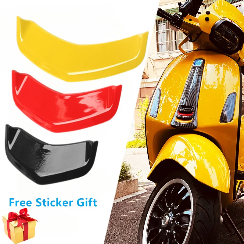 

For PIAGGIO Vespa Sei Giorni GTS/GTV300 Sprint150 Primavera150 Scooter Front Tie Horn Decorative Cover Free Gift Emblems Sticker