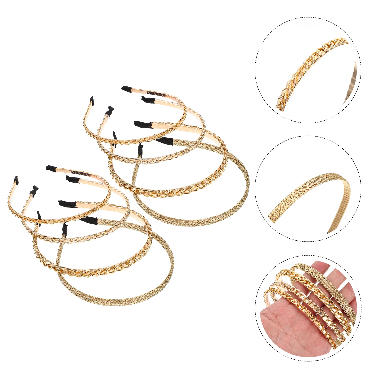 

8 шт., женские декоративные обручи для волос