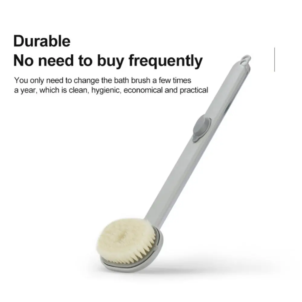 

Exfoliating Scrub Long Handle Bath Brush Soft Hair Bath Brush Foam Bathroom Brush Shower Spa 1pcs Liquid Bath Brush Massage Skin