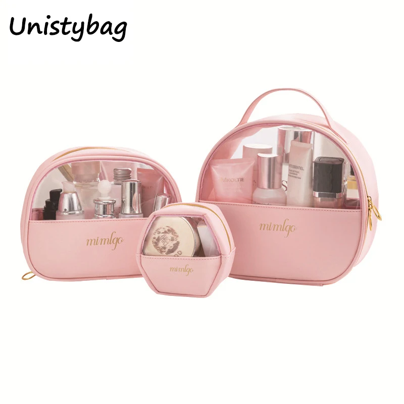 

Unistybag Portable Cosmetic Bag Women Waterproof Toiletry Organizer Transparent Travel Storage Bag MakeUp Bag Female Wash Bags