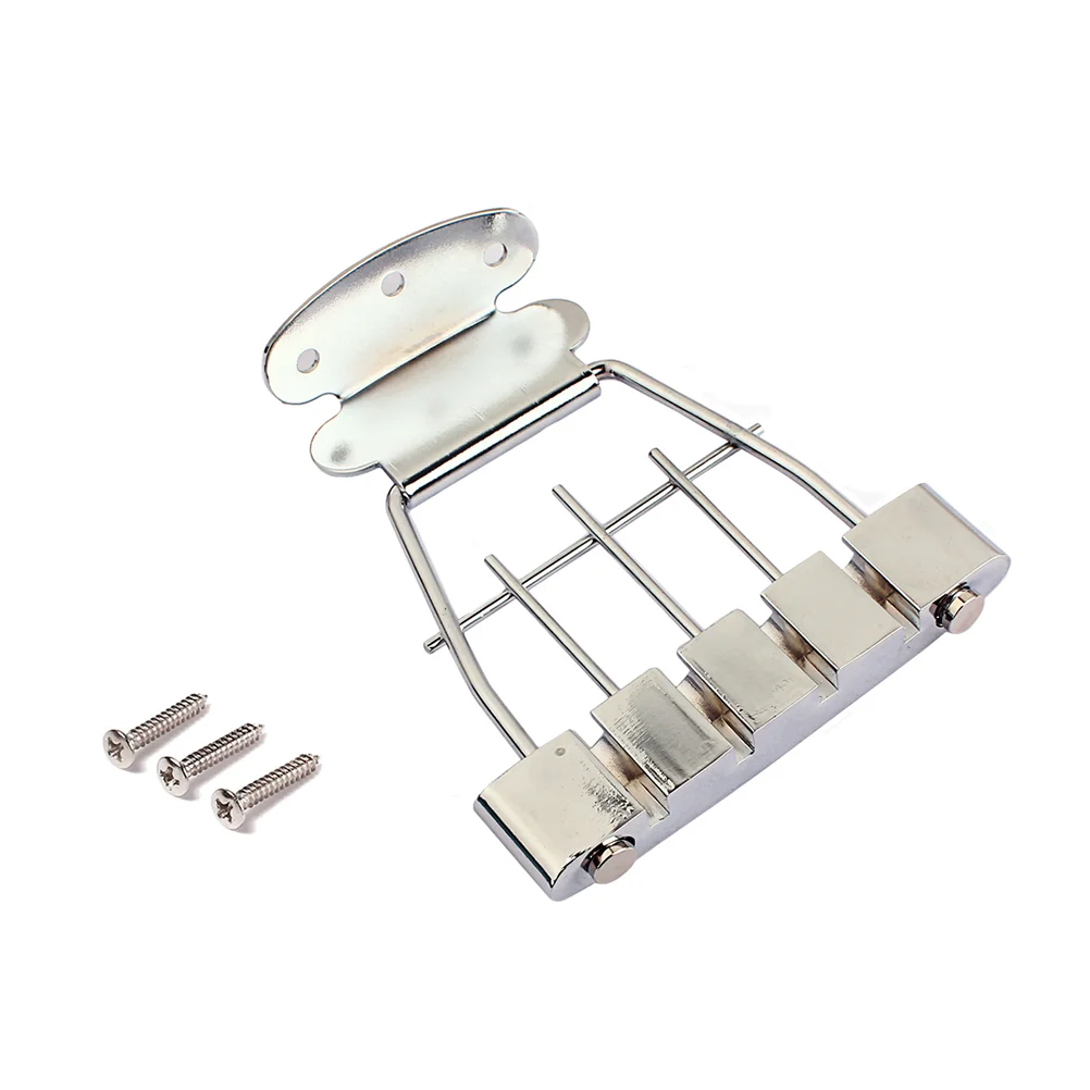 

Plated Adjustable Professional Guitar Tailpiece Trapeze Replacement Guitar Parts for 4 String Jazz Archtop Bass Guitar