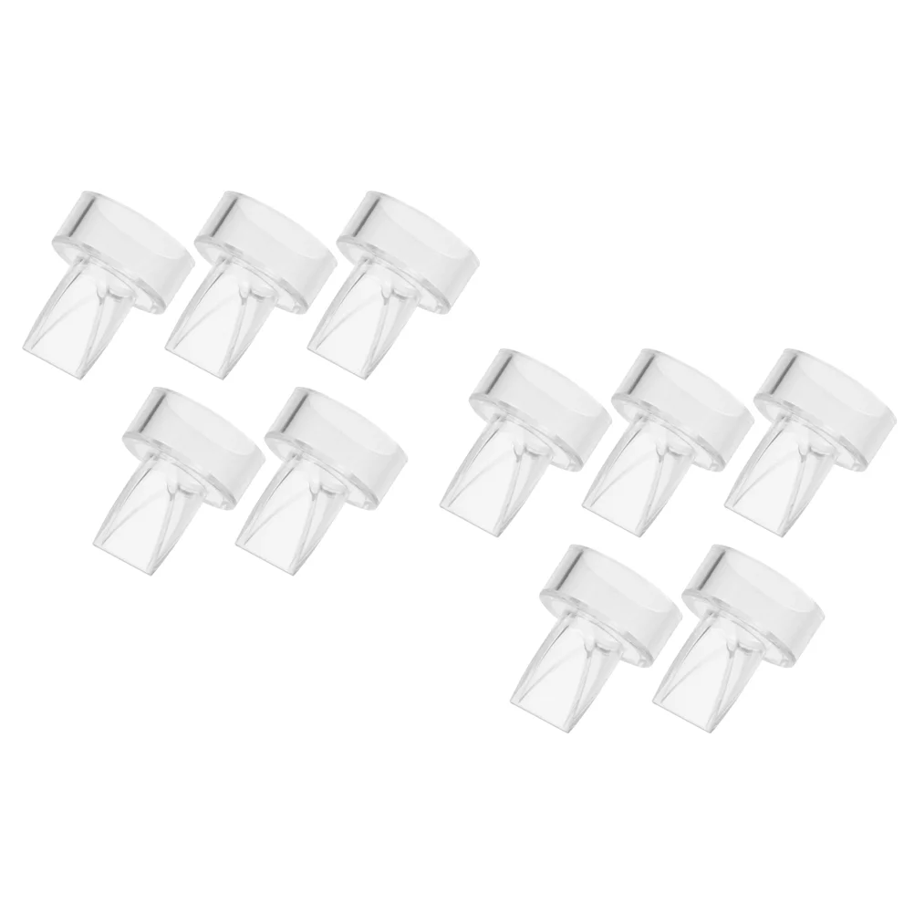 

10 Pcs Breast Pump Accessories Manual Duckbill Valves Replacement Silicone Parts Milk Backflow Women Silica Gel Baby