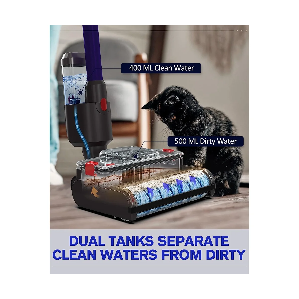 Электрическая моющая головка для пылесоса V15 V8 V7 V10 V11 автоматическая роликовая