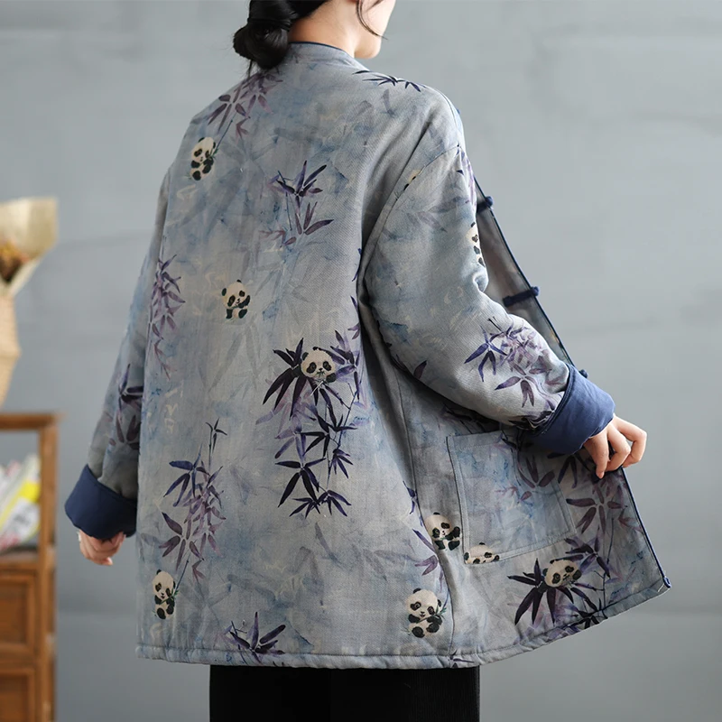 Женская одежда средней длины на хлопковой подкладке осень-зима 2023 новинка в