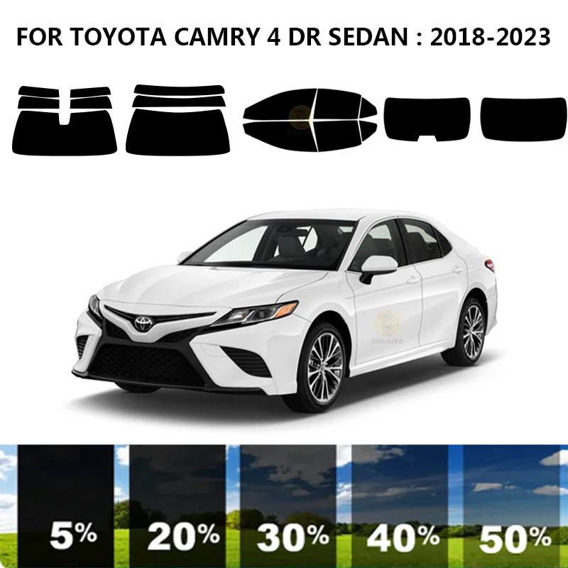 

Precut nanoceramics car UV Window Tint Kit Automotive Window Film For TOYOTA CAMRY 4 DR SEDAN 2018-2023