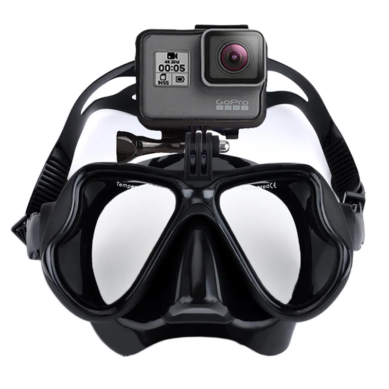 

Professional Underwater Mask Camera Diving Mask Swimming Goggles Snorkel Scuba Diving Camera Holder For GoPro