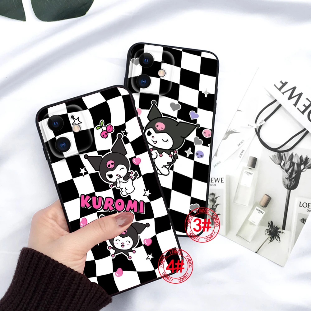 LP68 Kuromi милый мультяшный мягкий чехол для Redmi Note 11 11S 10 10T Pro Max 10S 9T 9 9S 8 8T 7 Xiaomi Mi 11I 12 12X