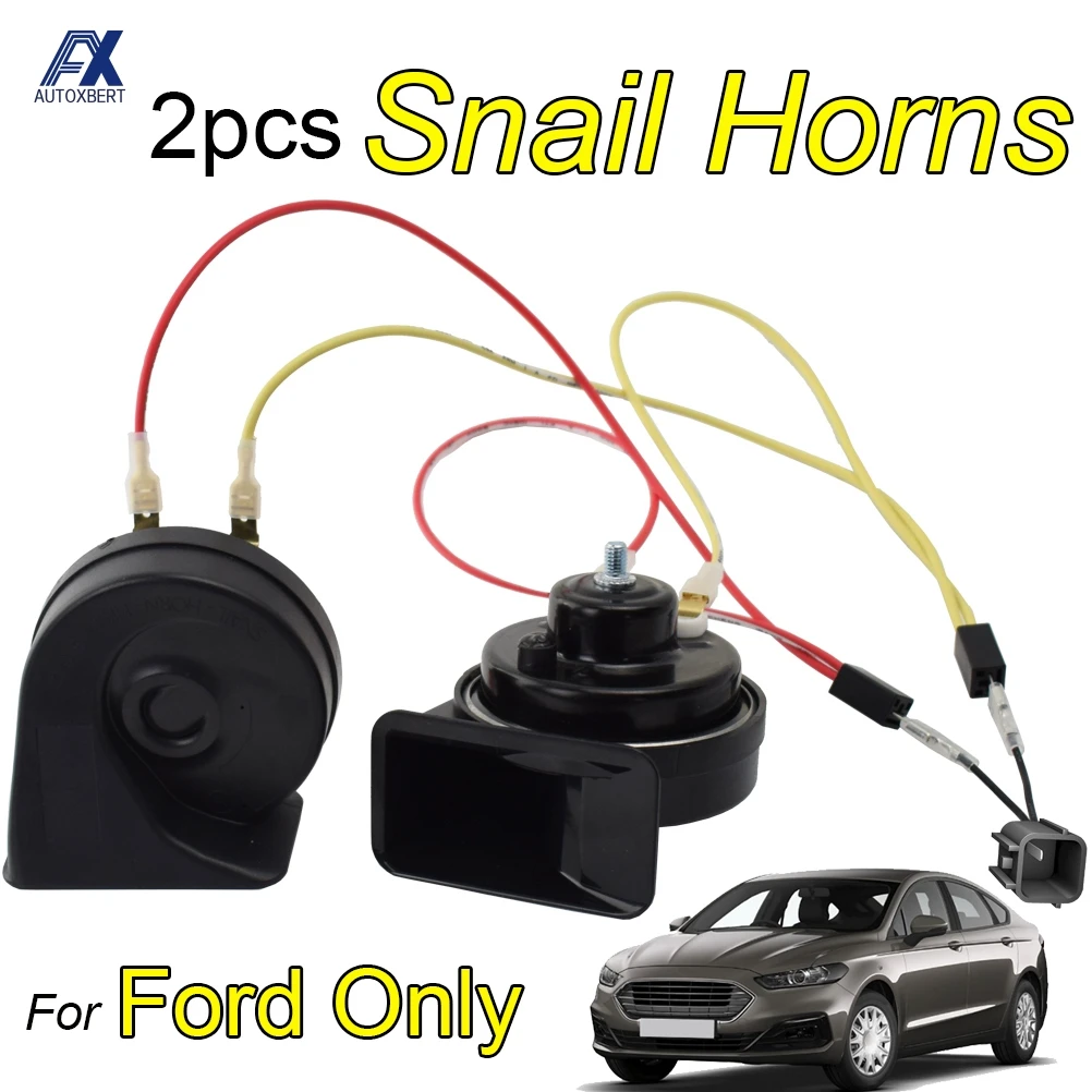 

12V 125db громкий 410/510 Гц двойной шаг клаксон "улитка" для Ford Focus Fiesta Mondeo C-Max Kuga KA экспедиция Ecosport край F-150