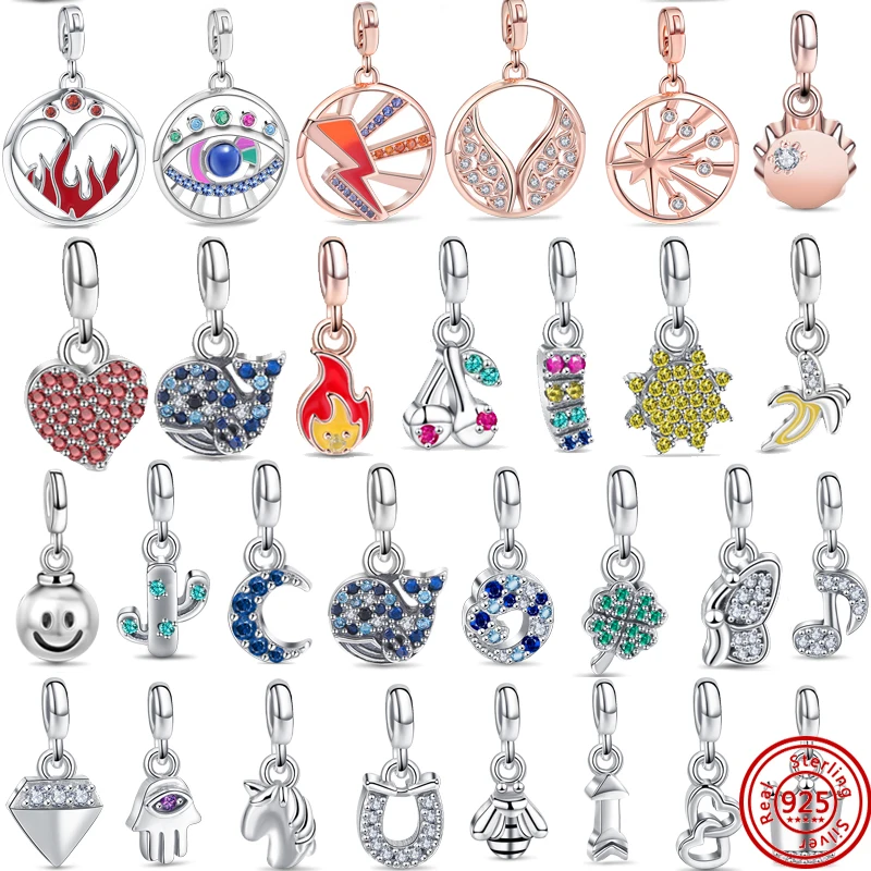 

100% 925 Silver ME Series Beer Cap Charms Pendant Accessories DIY Fit Original Pandor Bracelets Necklace For Women Jewelry Gift