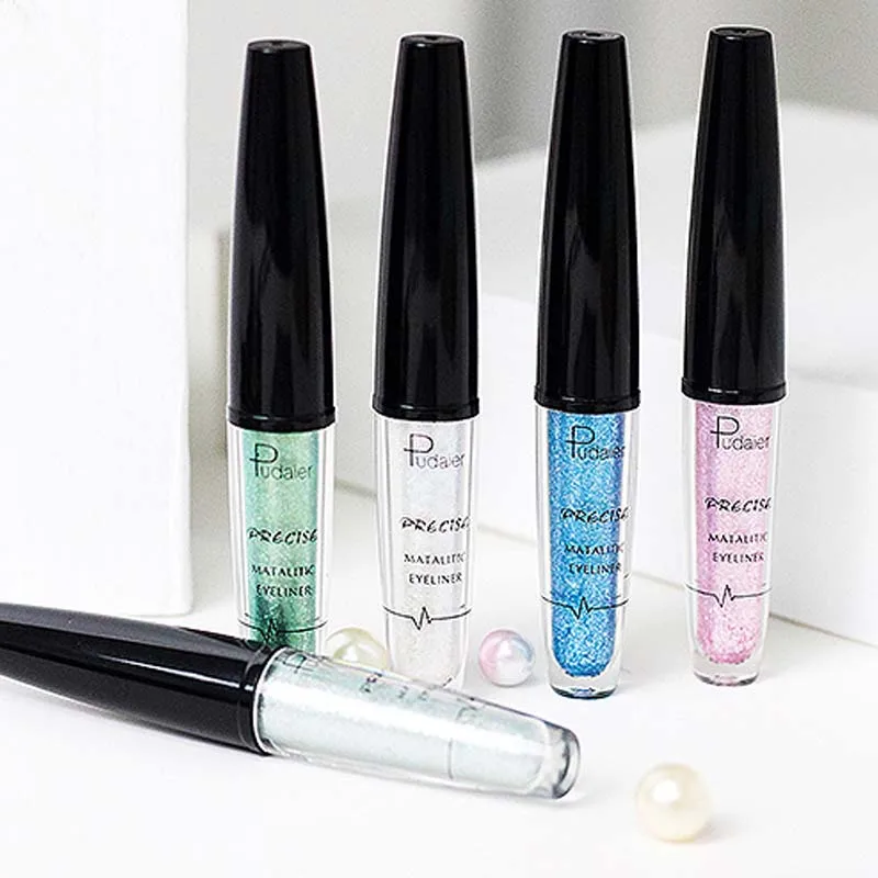 1 шт фужеров из 16 Цвета блестящая подводка для глаз гель Водонепроницаемый