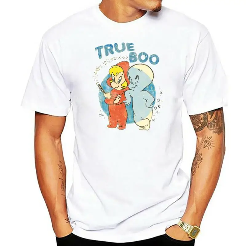 

Casper Friendly Ghost Cartoon TRUE BOO Wendy Distressed T-Shirt All Sizes