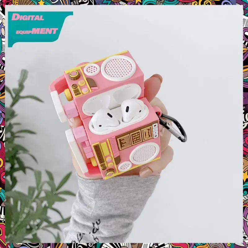

Stable Earphone Shell Durable Anti-fall Headset Case Pink Does Not Fall Off Protective Case Damping