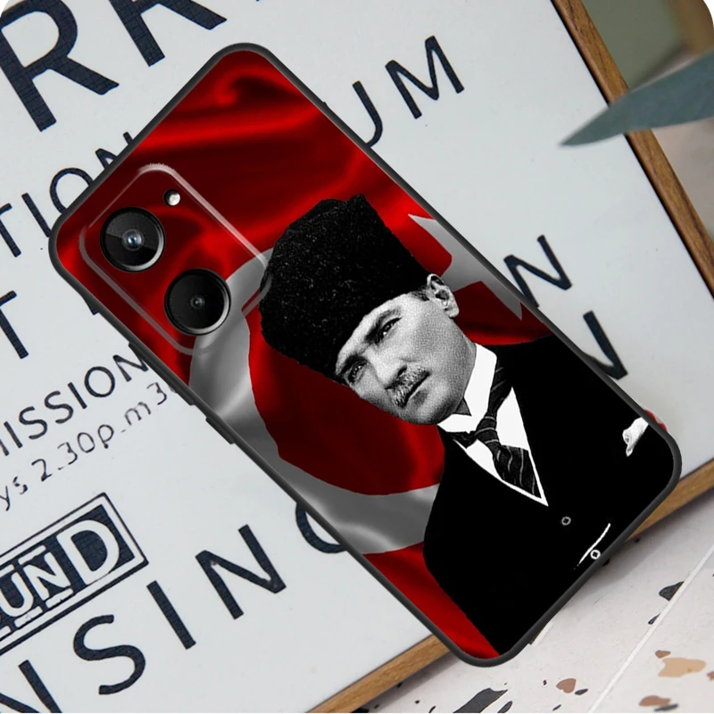 Mustafa Kemal Ataturk для Realme C55 C53 C67 GT Neo 5 6 9 10 11 12 Pro Plus C11 C25 C21Y C30 C31 C33 C35 C51 чехол