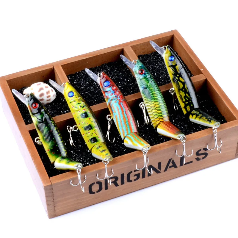 

1 pcs Luya Bait Multi-knot Mino Bait 14cm/21.7g 5 Color Set Plastic Hard Bait Bionic Bait