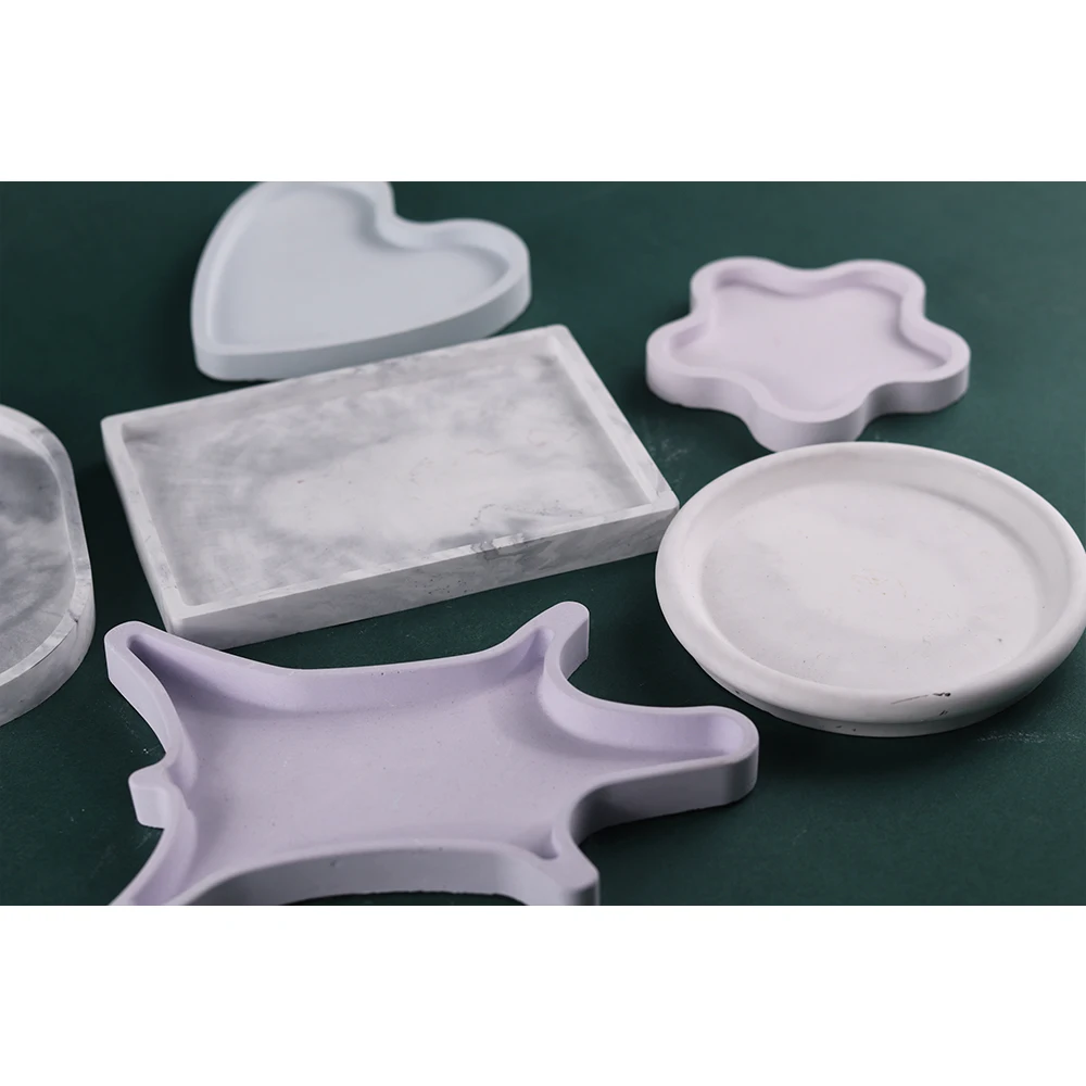 Овальная форма сделай сам коробка для хранения силиконовая поднос УФ эпоксидной