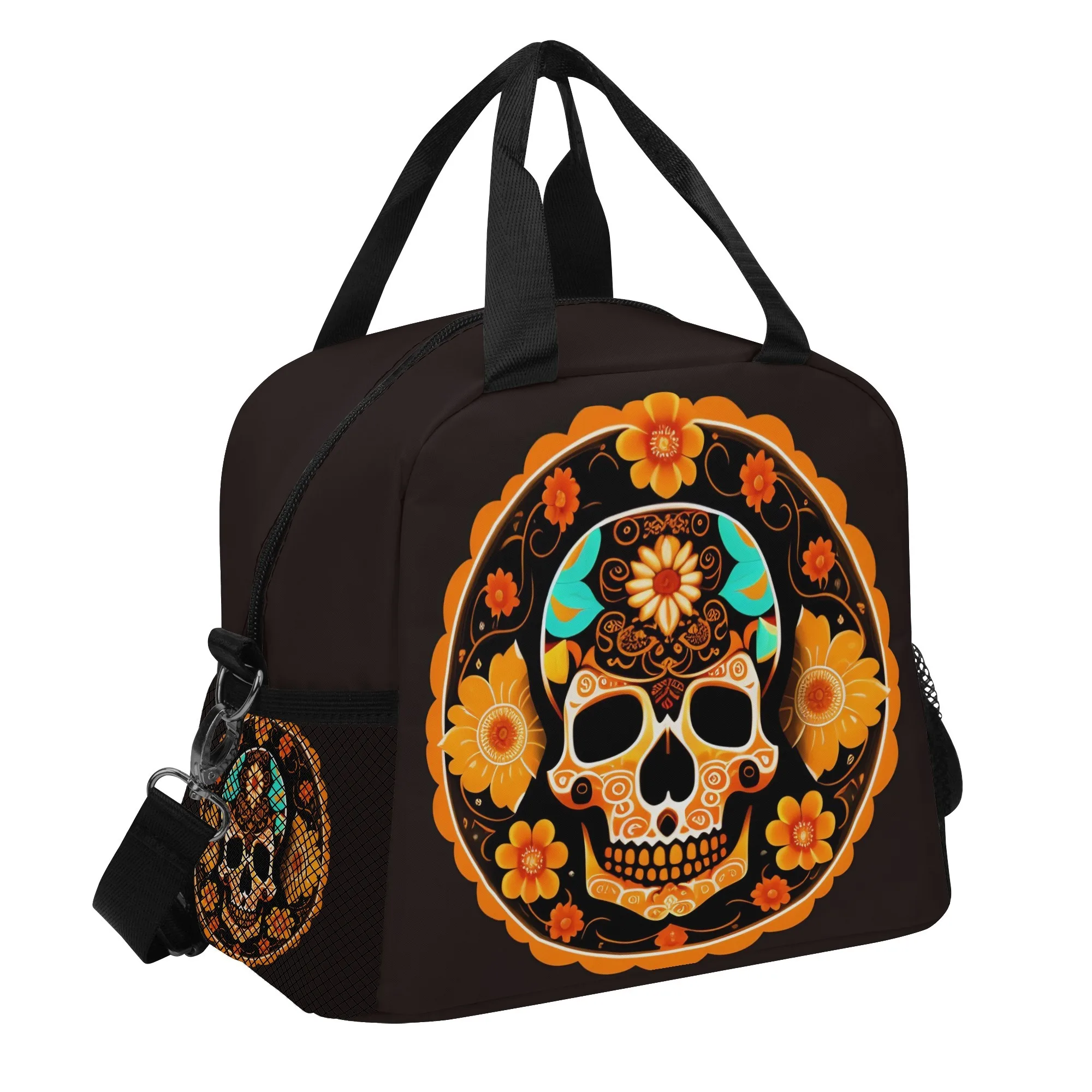 

Day of The Dead Fashion Skulls Lunch Bag For Women and Girls