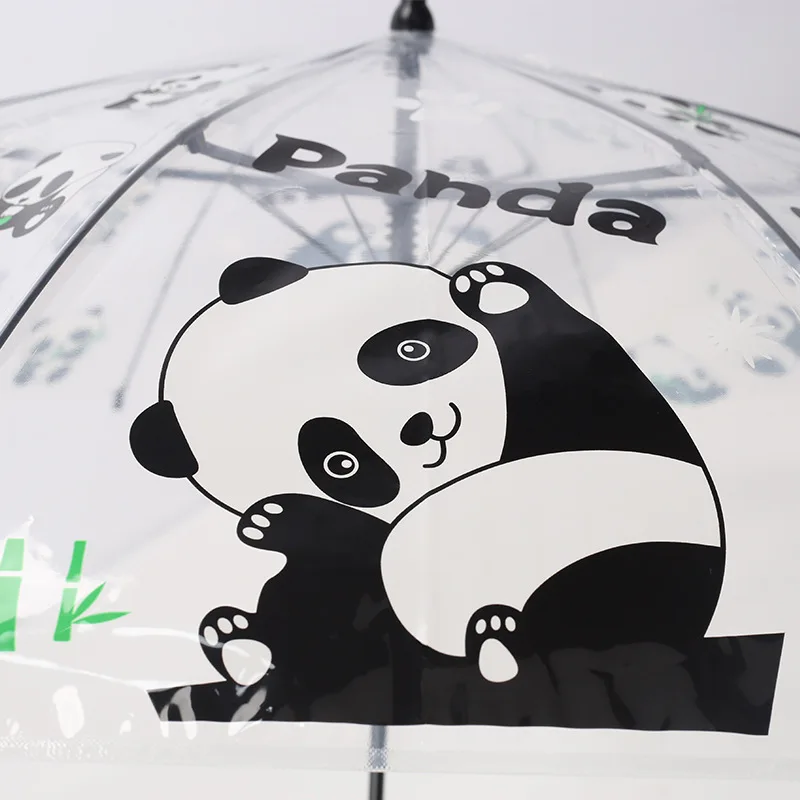 2024 Новый мультяшный Печатный Детский прозрачный зонт для детского сада