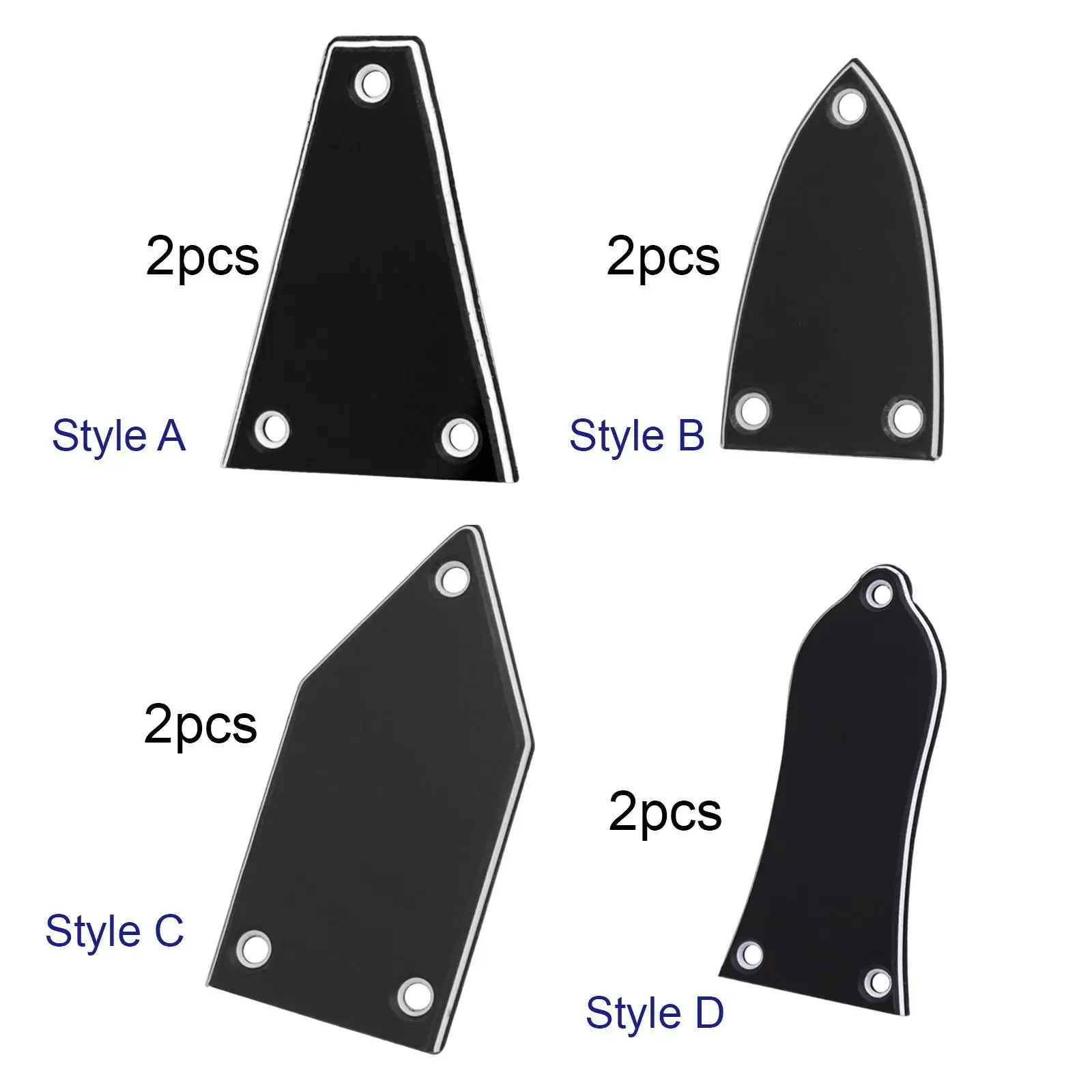 

2 Pieces Neck Joint Board Accessory Replacement Part Durable for Guitarist