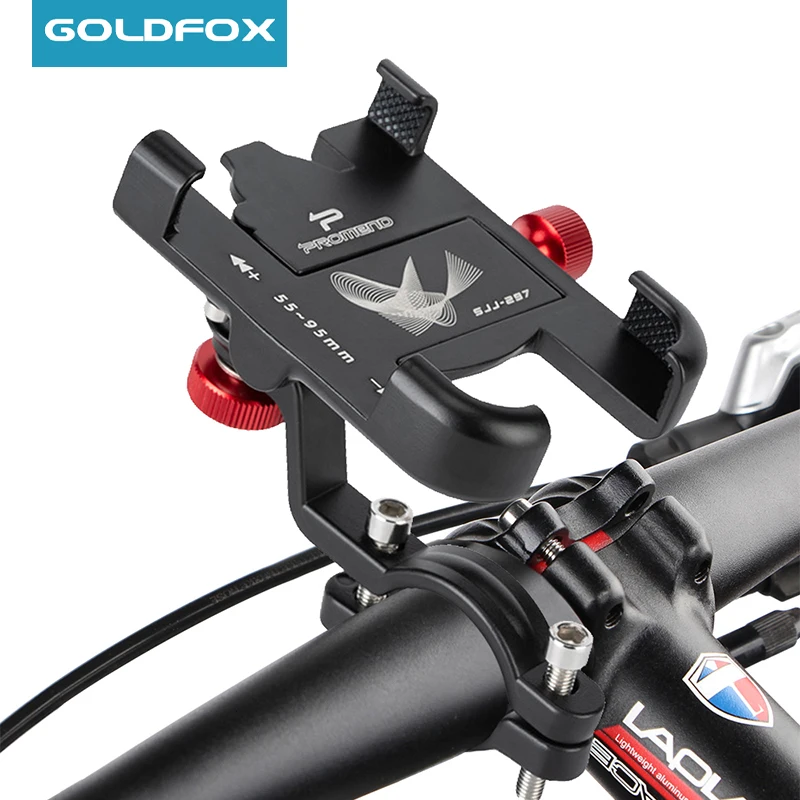Bicycle Motorcycle Phone Holder Aluminum Handlebar Bike Mount Adjustable Non-Slip for iPhone 13 12 11 Samsung S22 S21 |