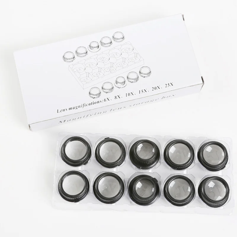 Очки-бинокли увеличительное светодиодный со светодиодной подсветкой стекло