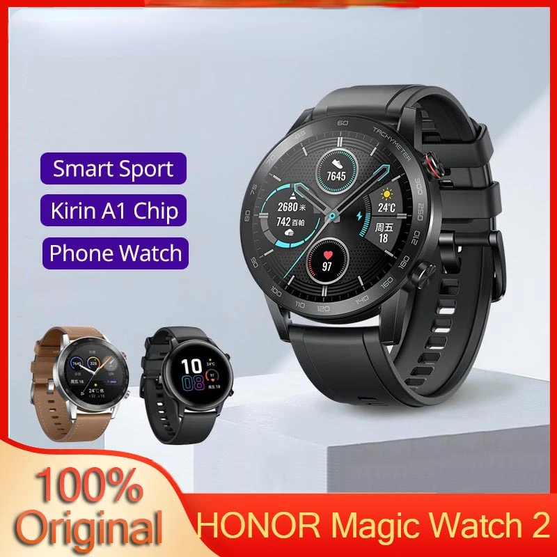 

New HONOR Magic Watch 2 46mm Smartwatch GPS Tracker 14 Days Phone Call Fitness SpO2 Heart Rate Monitor 42mm Smart Watch for Men