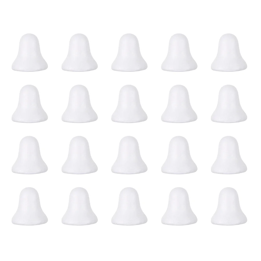 

20pcs Foams Jingle Bell Model Bell Shape Foams Christmas DIY Crafts Materials