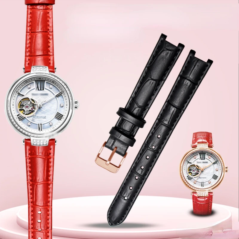 

Genuine Leather Watch Strap for Tianwang Ls5871 5870 Shang Shine Series Replacement Watch Band Accessories 16mm