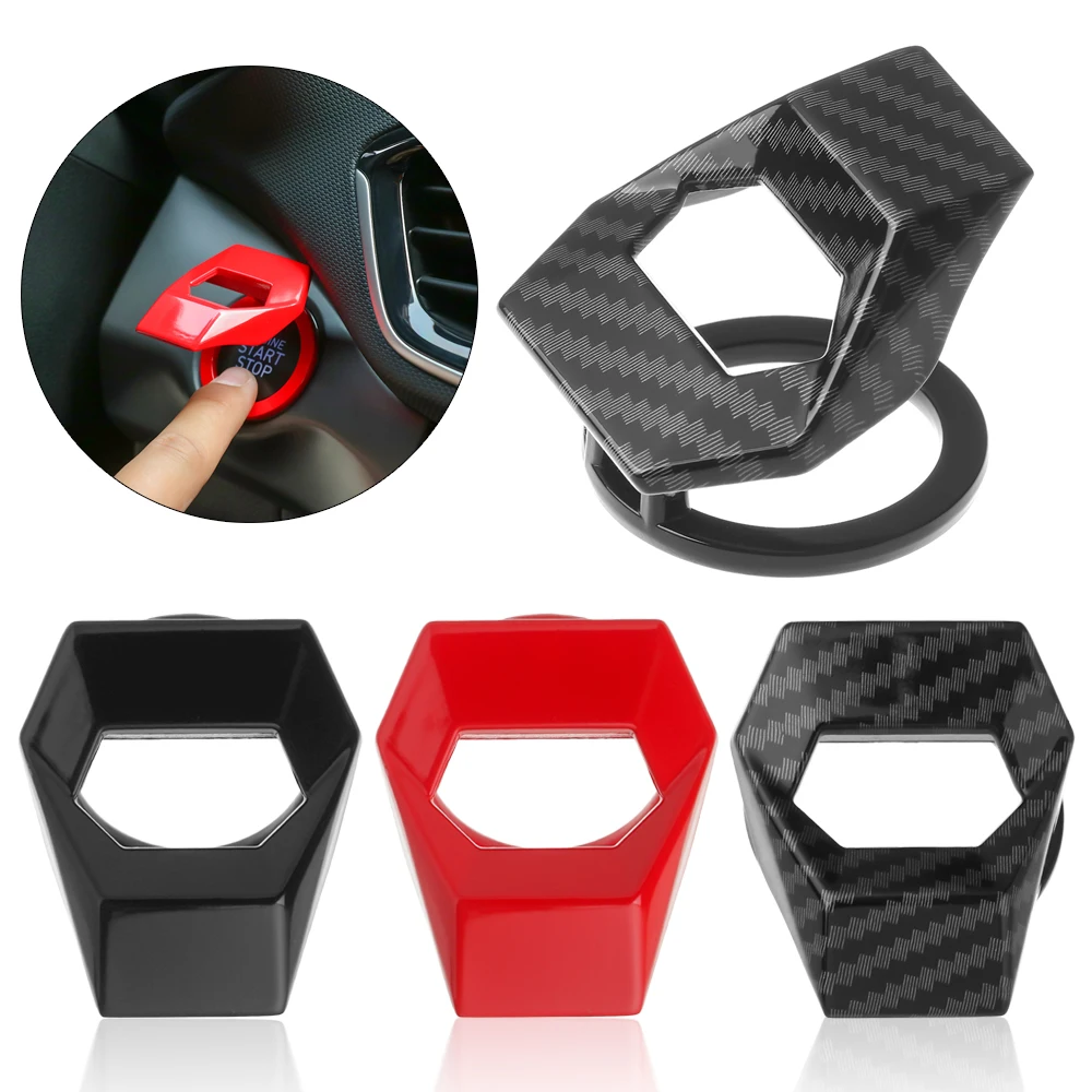 

1 шт., универсальная накладка кнопки зажигания для автомобильного интерьера