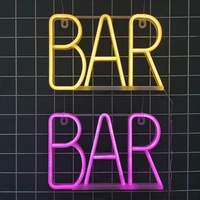 led bar letter neon sign lights for pub bedroom wall battery usb night lamp atmosphere birthday gifts christmas party room decor